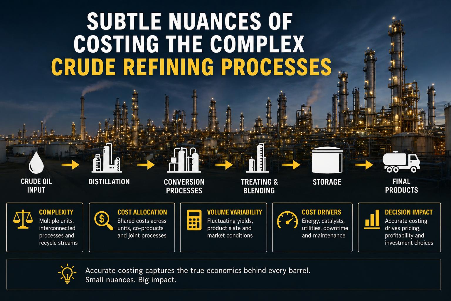 optimized refining to decrease raw material and... Subtle Nuances of Costing the Complex Crude Refining Processes | CWC India